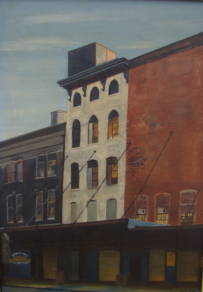 Appraisal: JUDITH STEADAmerican - Washington Meat Market Signed Stead Oil on