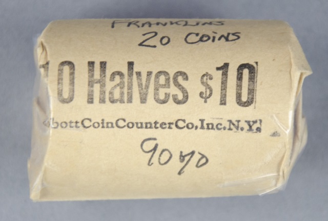 Appraisal: Roll Silver Franklin HalvesCoins have various dates and grades mostly