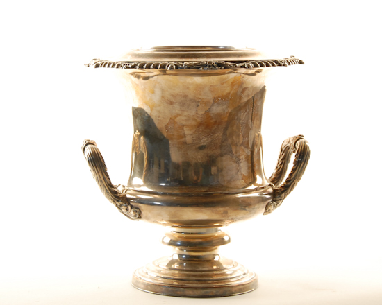 Appraisal: Silver-Plate Wine Cooler unmarked high