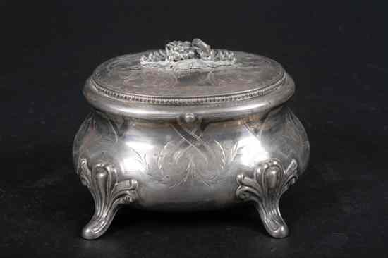 Appraisal: RUSSIAN SILVER BOX OC assay mark St Petersburg also stamped