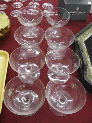 Appraisal: pcs Various Crystal includingcolored tall stem cordials