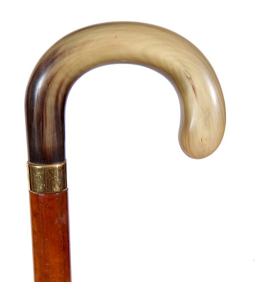 Appraisal: Tiffany Dress Cane Early th Century- An American buffalo horn