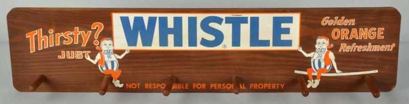 Appraisal: Unusual Wooden Whistle Coat Rack Description Circa s Includes six