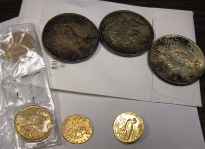 Appraisal: pieces Gold Coins United States of America XF retaining much