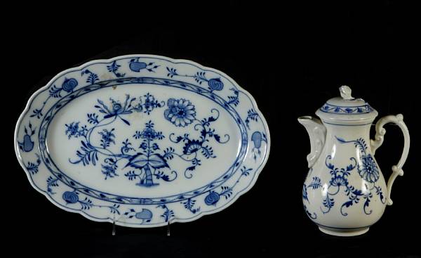 Appraisal: A group of Meissen porcelain table and kitchen articles in