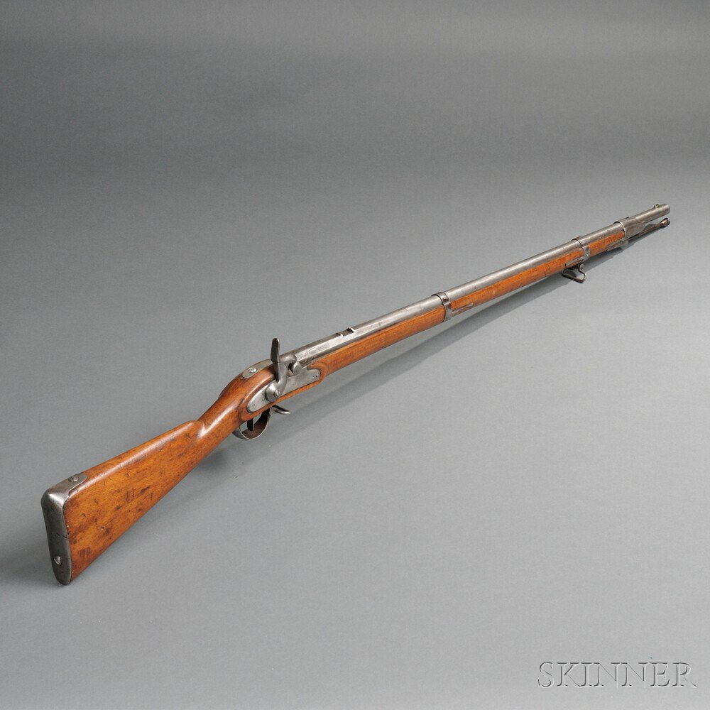 Appraisal: Model Austrian Lorenz Rifle-musket c beech stock with no cheek