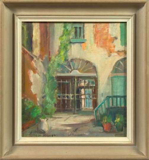 Appraisal: Alberta Kinsey American New Orleans - Courtyard Entry oil on