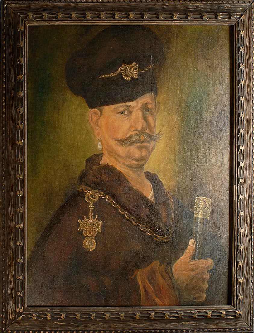 Appraisal: FRAMED PAINTING ARTIST UNKNOWN th Century Copy of a portrait