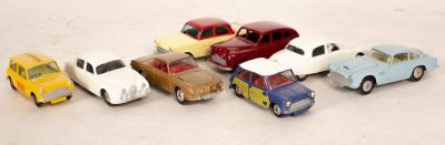 Appraisal: A Dinky Vanguard and seven Corgi cars reconditioned