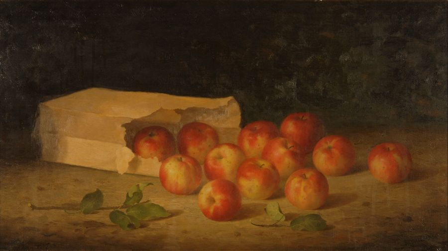 Appraisal: BRYANT CHAPINAmerican - Apples spilling out of a paper bag