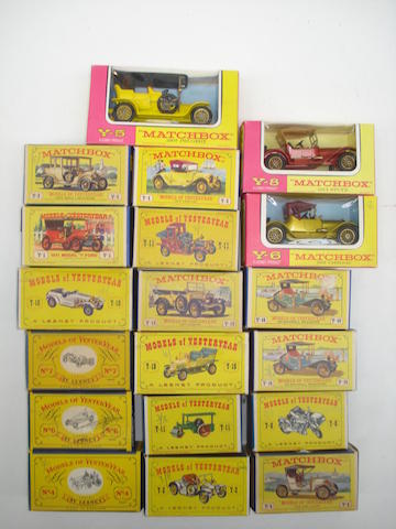 Appraisal: Matchbox MOYY later issues Y Model T Ford Y Renault