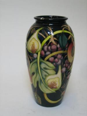 Appraisal: A MOOCROFT POTTERY VASE dated of ovoid form tube lined