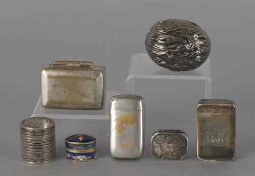 Appraisal: Group of small boxes th th c to include a