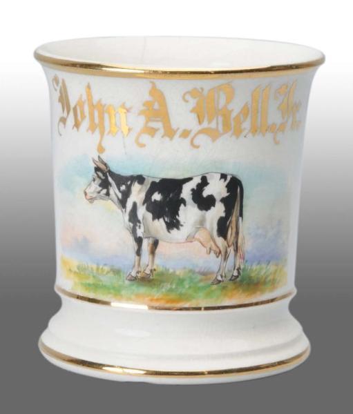 Appraisal: Dairy Cow Occupational Shaving Mug Description Marked East Ohio under