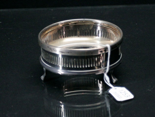 Appraisal: A Sterling Silver decanter stand by Mappin Webb