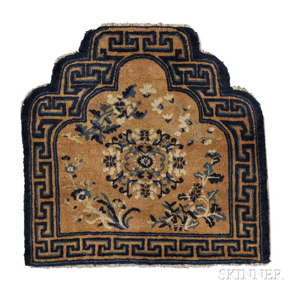 Appraisal: Chinese Seat Back Ningxia late th century the ivory light