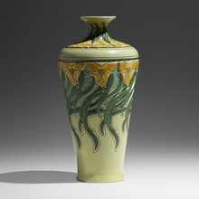 Appraisal: Frederick Hurten Rhead for Roseville Pottery DELLA ROBBIA VASE WITH