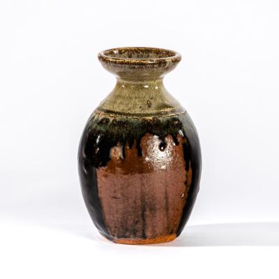 Appraisal: Richard Batterham British born a square form earthenware bottle vase