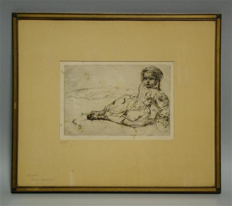 Appraisal: JAMES ABBOTT MCNEILL WHISTLER AMERICAN - BIBI VALENTIN Etching on