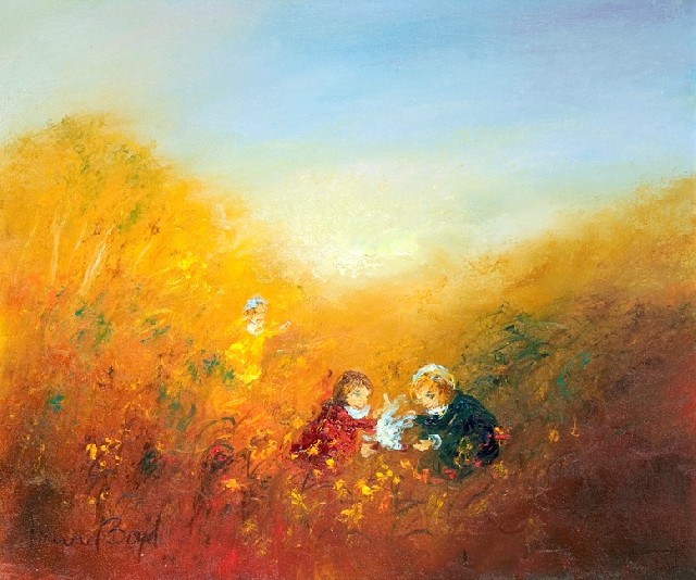 Appraisal: David Boyd born Children at Play oil on board signed