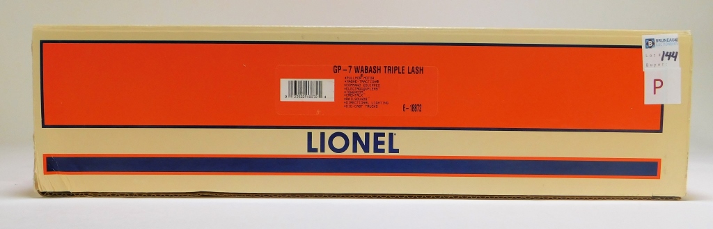 Appraisal: LIONEL GP- WABASH TRIPLE LASH O GAUGE TRAIN Item no