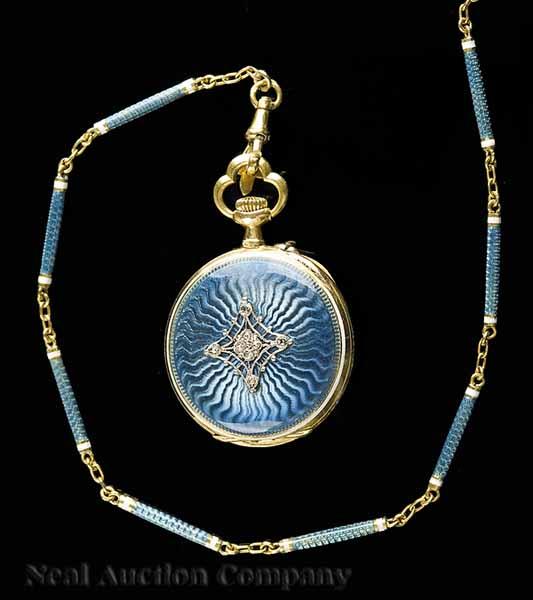 Appraisal: An Edwardian kt Yellow Gold Platinum Enamel and Diamond Pendant