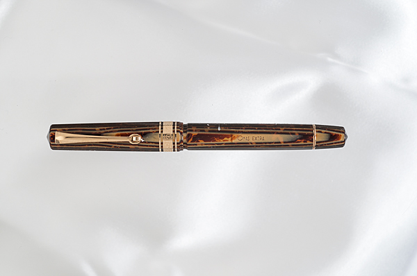 Appraisal: Omas Arco celluloid fountain pen with traditional Greek Key pattern