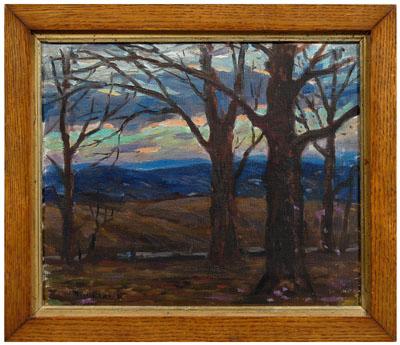 Appraisal: Eliot Candee Clark painting Virginia - landscape with mountains at