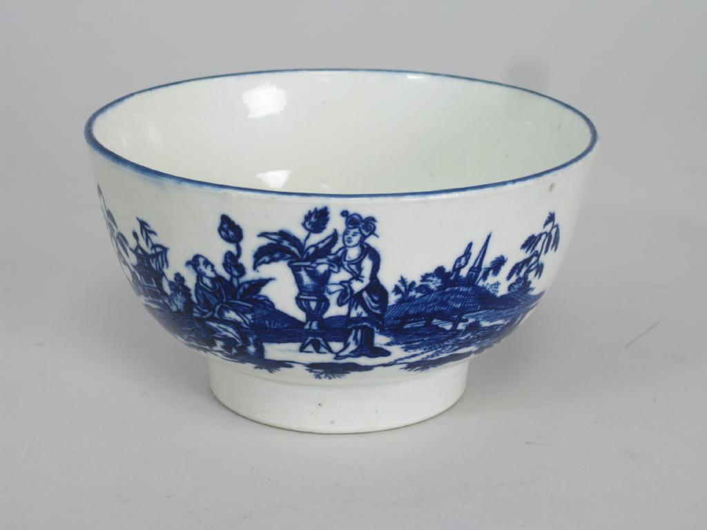 Appraisal: An th Century Worcester blue and white Bowl decorated in