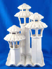 Appraisal: An Italian white ceramic table lamp in the form of