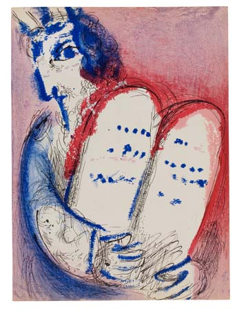 Appraisal: MARC CHAGALL The Bible Bound volume with complete text lithographs