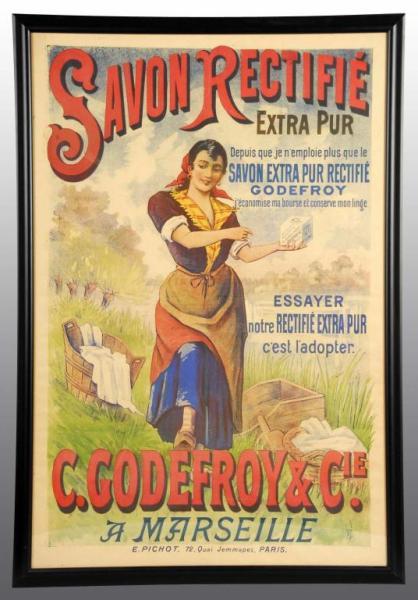 Appraisal: Paper Savon Rectifie Soap Poster Description European Condition Near Mint