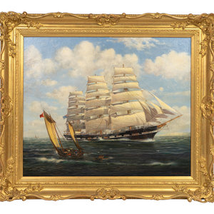 Appraisal: Richard Temple British th th Century Two Marine Paintings two