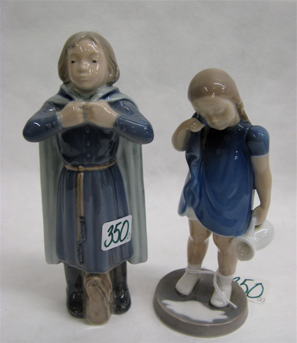 Appraisal: ROYAL COPENHAGEN AND BING GRONDAHL PORCELAINS pieces Includes School Girl