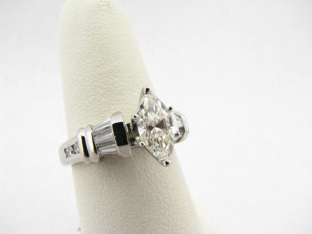 Appraisal: Lady's Platinum ct Marquise Diamond Engagement Ring