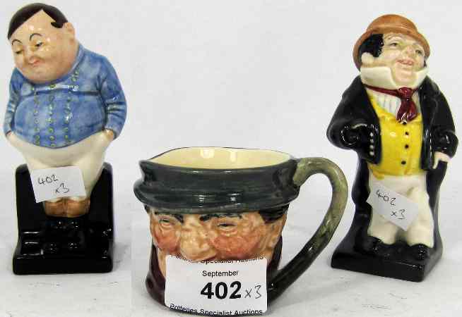 Appraisal: Royal Doulton Character Jug Tony Weller Dickens Figures Fat Boy