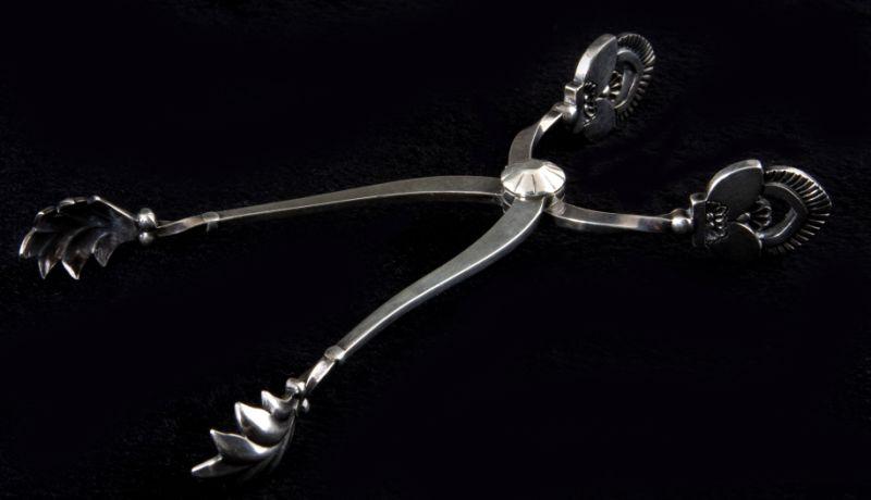 Appraisal: Georg Jensen Cactus Sterling Ice Tongs marked GJ Sterling Denmark