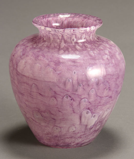 Appraisal: Carder Steuben Amethyst 'Cluthra' Vase Shape No Circa s Having