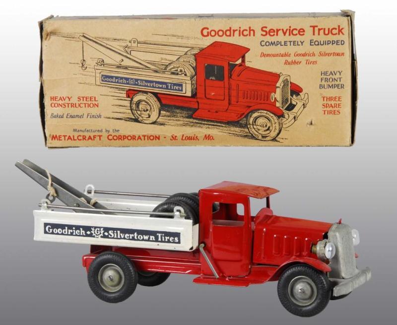 Appraisal: Pressed Steel Metalcraft Goodrich Service Truck Description American Version with