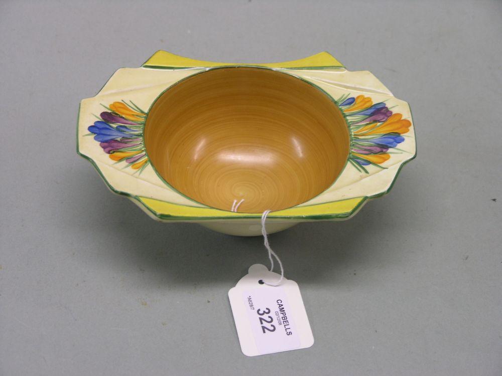 Appraisal: A Clarice Cliff dish 'Crocus' pattern in long