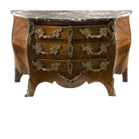 Appraisal: Louis XV Style Metal Mounted Walnut Commode Estimate -