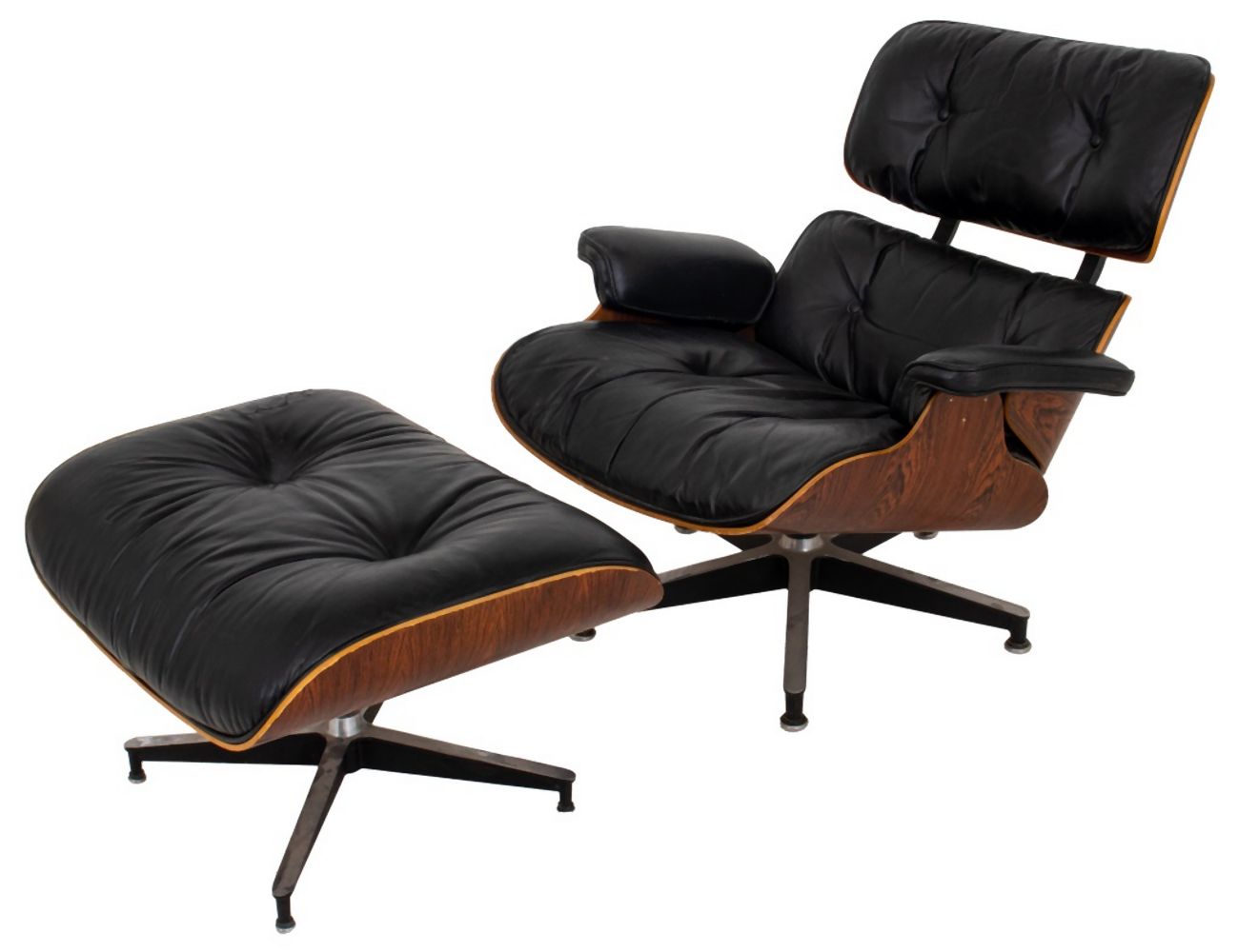 Appraisal: EAMES FOR HERMAN MILLER LOUNGE CHAIR OTTOMAN Eames for Herman