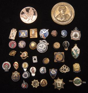 Appraisal: Collection of Over Magic Convention Badges and Pins Badges and