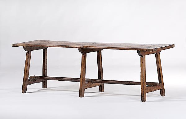 Appraisal: SPANISH REFECTORY TABLE Continental th century a vernacular refectory table