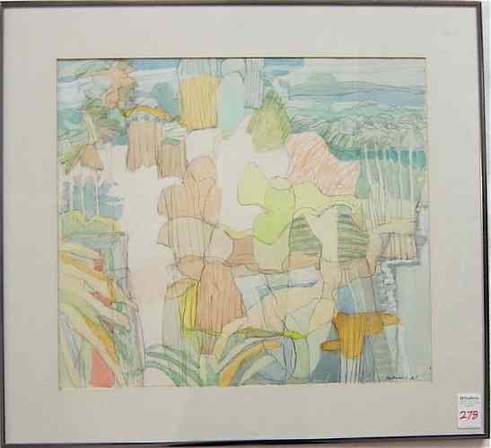 Appraisal: FREDERICK HEIDEL MIXED MEDIA ON PAPER Portland Oregon - titled