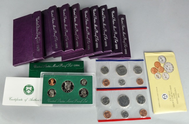 Appraisal: Ten Clad Proof SetsDates are sets sets sets and Also