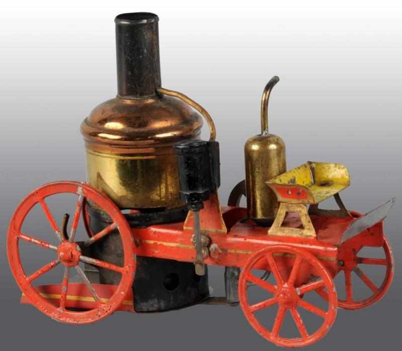 Appraisal: Schoenner No Live Steam Fire Pumper Description This early steam