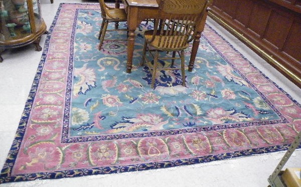 Appraisal: TWO MODERN TIBETAN RUGS both hand knotted in Chinese floral