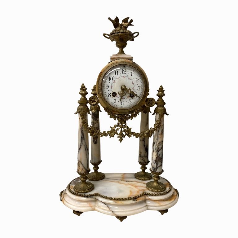 Appraisal: French Clock French Clock Total Measurements Inches High X Inches