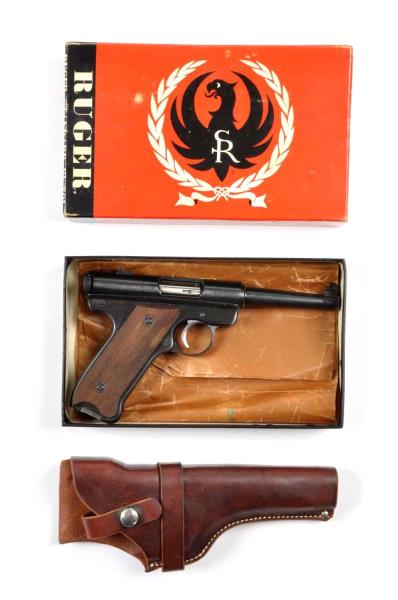 Appraisal: Boxed Ruger Semi Automatic Pistol Serial Offered is an early